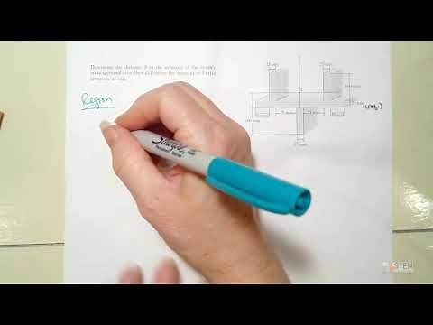 Centroid and Moment of Inertia Example from Hibbeler Statics