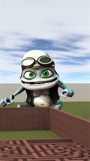I Erased Crazy Frog in The Big Maze in Gmod Nextbot #shorts