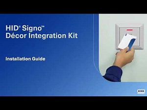 HID Signo Readers: How to install the Décor Integration Kit