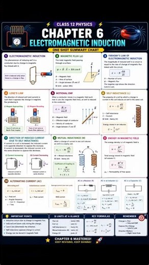 class 12 physics chapter 6 summary notes #jee #class12 #neet #pw #study #notes