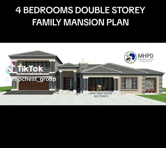 4 Bedroom Double Storey Family Mansion Floor Plan