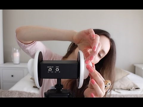 ASMR Whisper Ear To Ear Massage Binaural | Tapping & Scratching | Blowing