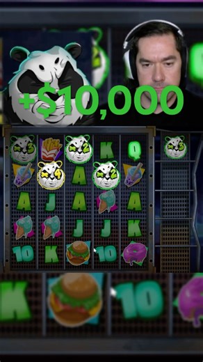 I tried this random panda slot and look how much I won... #gambling #casino #vegas #crypto