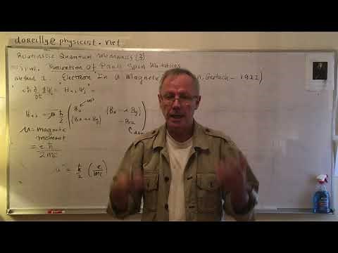 To derive the Pauli Spin Matrices, method 1