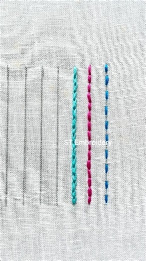 Beautiful Split stitch tutorial #stitch #embroidery #splitstitch