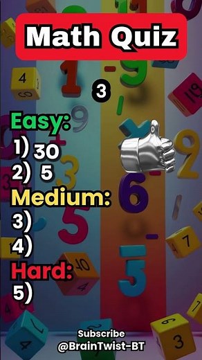 🧮 Math Quiz Challenge: Can You Solve These Tough Problems? ➗