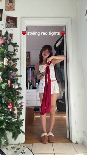 Red Tights Outfit Ideas for 2024