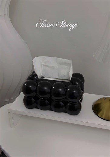 The tissue storage box not only keeps tissues neatly covered and easily accessible, but it also adds a clean, modern touch to my living room shelf. The sleek design matches my decor perfectly. #tissuebox #tissuestoragebox