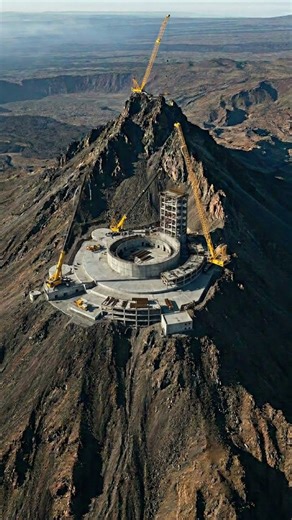 How This Giant Observatory Is Built Step by Step #Observatory #MegaProject #CivilEngineering