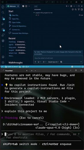 Copilot CLI in VS Code