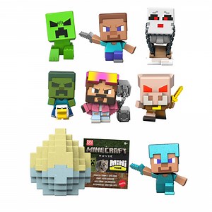 Minecraft Mini Mode Spawn Egg with Surprise Mini Figure, 1.5-inch Collectible Toy (Characters May Vary)