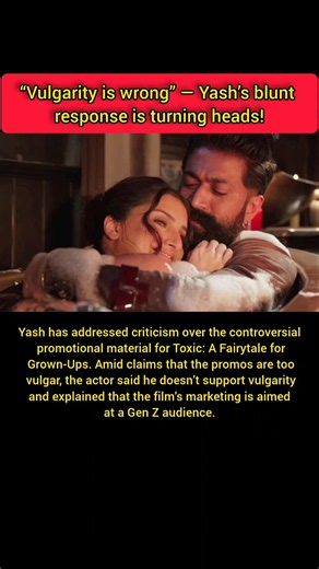 Yash Breaks Silence on Toxic Vulgarity Controversy 😳 | Toxic Movie Promos | Yash Statement