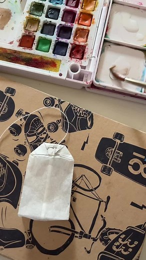 Create Beautiful Floral Patterns on Tea Bags