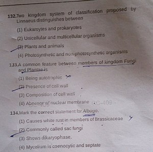 Two kingdom system of classification proposed by Linnaeus disti... | Filo