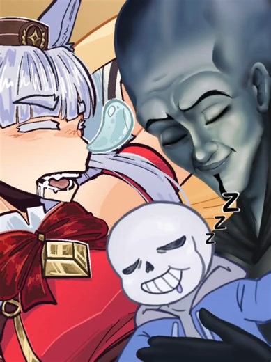 BASE COLLAB!!! @Noah @Nebula | #umamusume #megamind #sansundertale #1base3artists #fyp