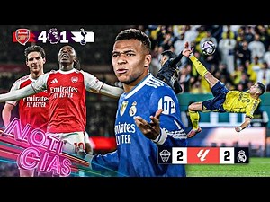 Madrid se complica; quejas en el 2-2 | Golazo de CHILENA de CR7 | Paliza del Arsenal en el derbi