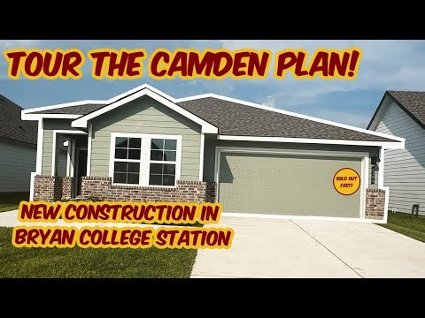 Camden Plan by DR Horton Pleasant Hill Bryan TX:New Construction Home Tour #bryantx #collegestation