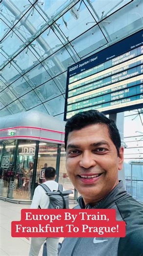 How To Travel By Train in Europe! From the Frankfurt Airport, Germany, take the ICE Train from Terminal 1! You have to change two trains to reach Prague! Will share more. Please Like & Share, Thanks #europebyttrain #frankfurt #prague