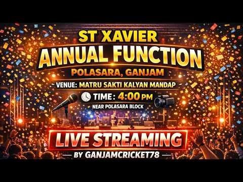 ST XAVIER Annual Function 2026 | Polasara, Ganjam | Live Streaming 🎥🔥