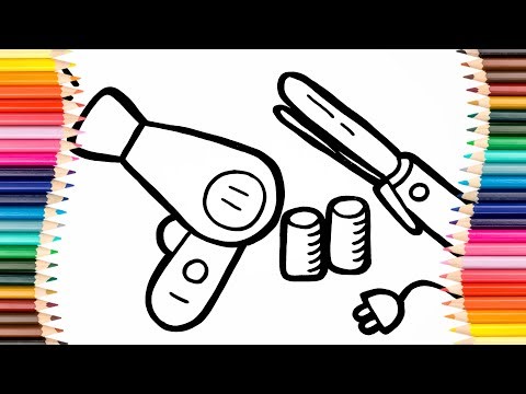 Set Makeup Kit Tools. How to Draw Makeup Kit Tools Easy.