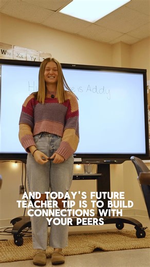 Future Teacher Tip 💡: Make meaningful connections with your peers! Your classmates today could be your colleagues, collaborators, and biggest supporters tomorrow. 🤝💙 | Huntington University Education