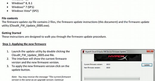 HyperX Cloud II Firmware Update