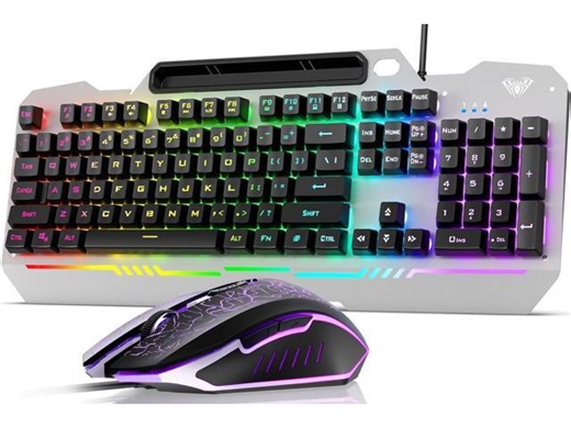 Keyboard, T102 104 Keys Gaming Keyboard and Mouse Combo with RGB Backlit Number Pad, All-Metal Panel Waterproof Light Up PC Keyboard,USB Wired Computer Keyboards Gaming for Win XP/7/8/10 PC Gamer - Newegg.com