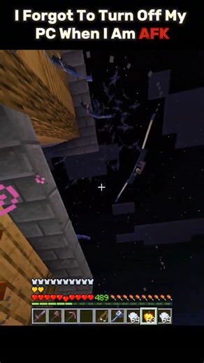 I Forgot to Turn Off My PC AFK… Phantoms Took Over! 😱 | Minecraft Hardmode Short