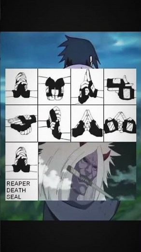 The hand signs of reaper death seal #naruto #anime