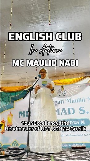 English MC‼️- Commemoration of the Prophet Muhammad's Birthday (English Club UPT SDN 14 Gresik)