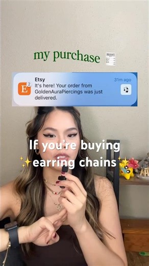 Things to know before buying earring chains ✨ #piercing #earpiercing #earrings #earring #piercings