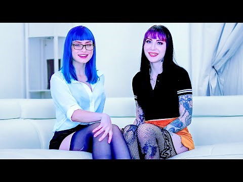 Behind the scenes with Charlotte Sartre and Jewelz Blu