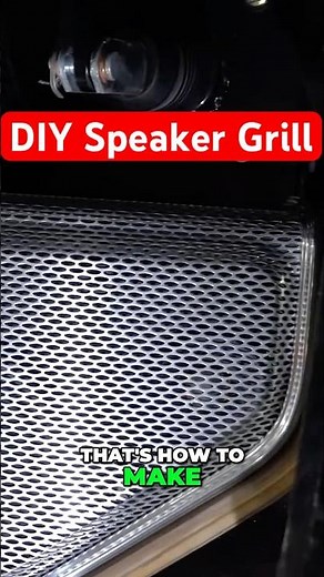 DIY Speaker Grille: From Scratch! (Highlights the hands-on aspect and the full transformation)