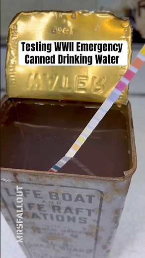 TESTING SAFETY OF WWII EMERGENCY DRINKING WATER!
