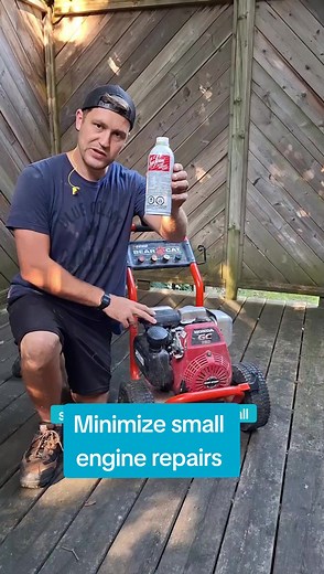 Simple trick to make your small engines run better / minimize maintenance. I like to add an Oz of seafoam to the gas on all my small engines once or twice a year. This helps the machine run better & minimzes any maintenance. There's nothing worse then a small engine that won't start or run properly, this reduces all these headaches! #seafoam #smallengine #diymechanic #smallenginerepair #pressurewashingservices #pressurewashing #diyproject #diytools #diytips #renotips #renolife #carpentrytip #car