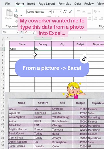 Quickly Insert Data from Image to Excel in Seconds