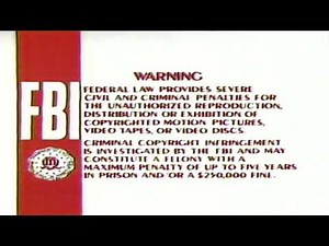 1984 Red FBI Warning Screens