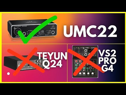Interface de áudio Behringer UMC22 Teste e Review