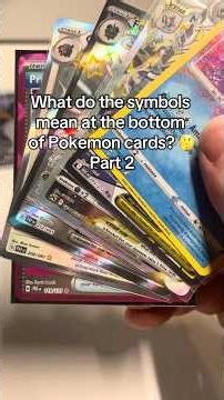 Here are what even more symbols mean at the bottom of your Pokemon cards #pokemon #tcg #symbol #card