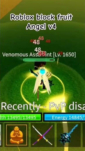 Roblox block fruit Angel v4 #bloxfruits#remix#roblox