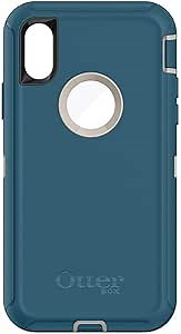 OtterBox DEFENDER SERIES SCREENLESS Case Case for iPhone Xs & iPhone X - Retail Packaging - BIG SUR (PALE BEIGE/CORSAIR)