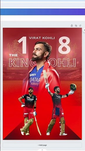 Virat Kohli Posters Design in Canva within 5 mins | VIRAT KOHLI | Canva easy skills for Beginners |