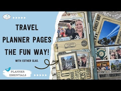 Travel planner pages the fun way!