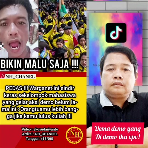 #reaxsividioviral #vidioviral #fyp pedas orang ini mengatakan keong racun demo aja bisanya bapak ibumu bangga ketika kamu lulus dapat kerjaan!