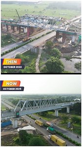49K views · 1.1K reactions | Remember when the first steel bridge near Surat was launched? Look at it now! What once stood as a symbol of vision is now shaping into a high-speed corridor — with tracks, OHE, and Noise Barriers paving the way for India’s journey to the future. Ministry of Railways, Government of India | National High Speed Rail Corporation Limited | Facebook