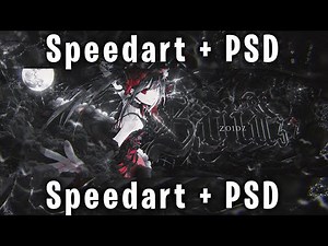 How To Make An Amazing ANIME Header Banner in just 15 Minutes Speedart