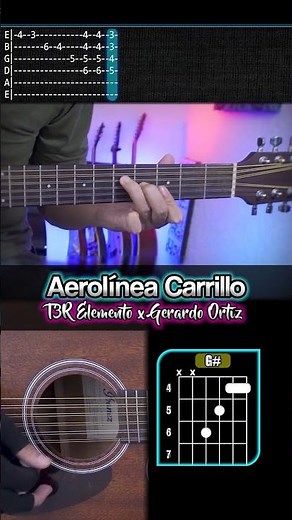 Carrillo Airline - T3R Element x Gerardo Ortiz | Requinto and Chords | Tabs