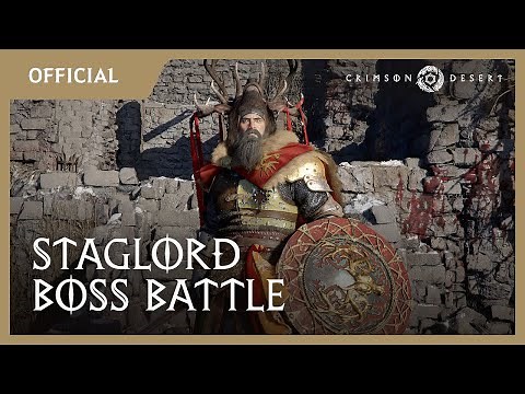 Crimson Desert – Staglord Boss Battle Gameplay | gamescom 2024
