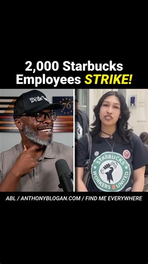 Over 2,000 Starbucks employees have gone on strike to protest the company's newly-implemented dress code. Starbucks had a much more lenient dress code before the new changes as employees could wear nearly anything that they wanted. Now, there is a focus on more uniformity. Employees are required to wear black shirts and basic colors of pants like khaki, navy, and black. . . . #starbucksemployees #starbucks #starbys #starbucksunion #dresscode #starbucksdresscode #coffee #barist #news #politics | 