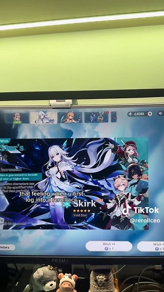 best feeling for every genshin player when they first login to a reroll acc #genshin #genshinimpact #genshintok #skirk